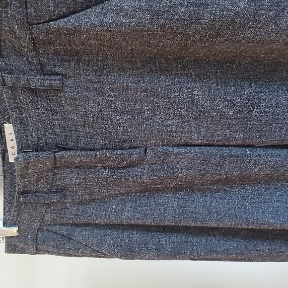 CABi Speckled Tweed Wide Leg Trouser Pants Women Size 6 - Picture 2 of 12